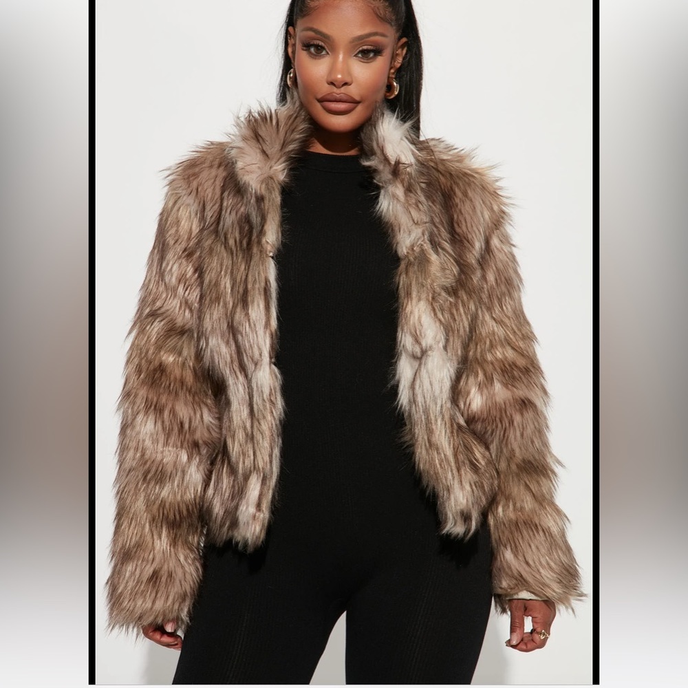 Fashion nova fernanda fur coat